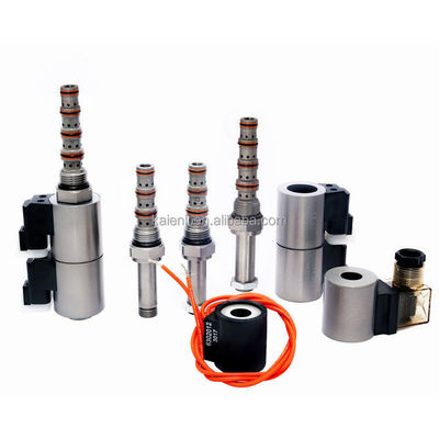 4 Way 3 Position Cartridge Solenoïde Valve Geaffineerde Spool Type Twin Connector