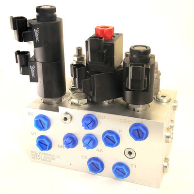 OEM-hydraulische solenoïde-klepbank met veelvoudige parallelle klepgroep