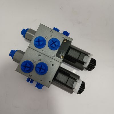 315 bar industriële hydraulische klep 6 weg 2 positie dubbele solenoïde klep