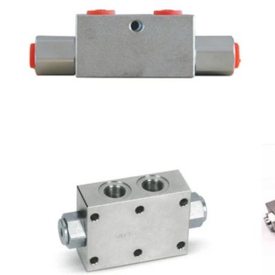 Stalen hydraulische afsluitklep Pilot bediende dubbele controle klep