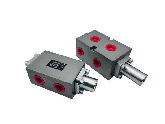 Aanpasbare draadgrootte 24V 6 Bank Hydraulische klep manifold voor elektrisch klep